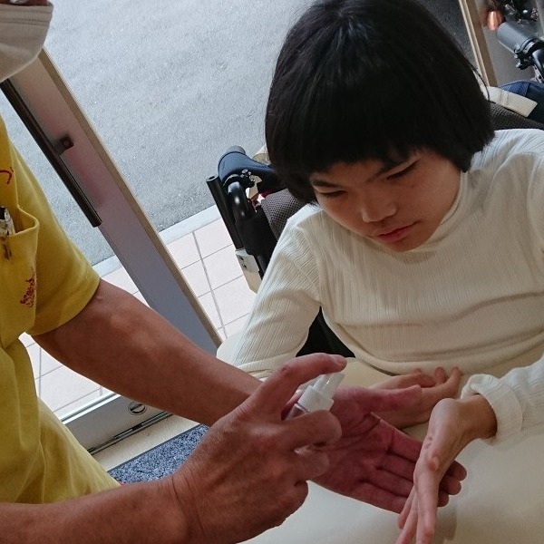 手・指の消毒